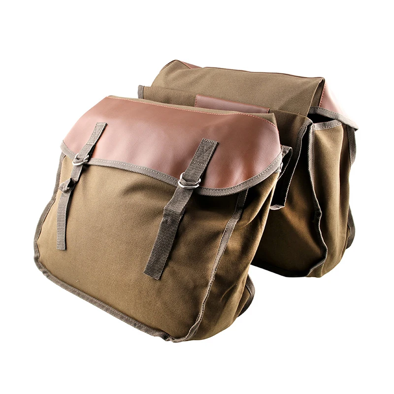 Холст Универсальный мотоцикл велосипед задние Сумки на мотоцикл Equine Back Pack мотоциклетные седельные сумки
