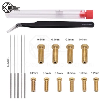 

3D Printer Parts Volcano Nozzles Sidewinder X1 AND Genius Cleaning Needles Nozzle Kit for 1.75mm Filament