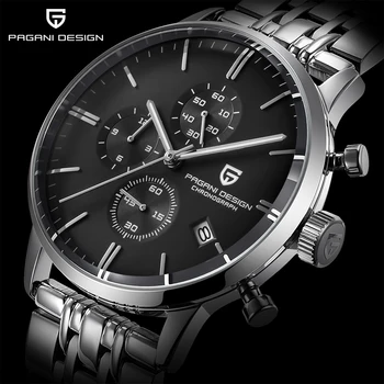 

PAGANI DESIGN Top Brand Luxury Watches Men Waterproof 30M Genuine Leather Japanese VK67 Movement Quartz Watch Relogio Masculino