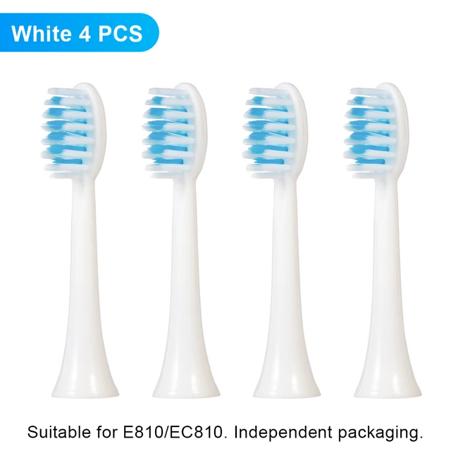Ultrasonic Electric Toothbrush Wireless Charging for Adult IPX7 Waterproof Replacement Heads Whitening Teeth Timer Smart Brush WH 4 PCS