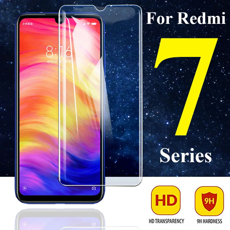 Защитное стекло для Xiaomi Redmi 7a Note 7 Pro, Защитная пленка для экрана Xiomi Redme 7 s a Armor Xiami Note7 s a7 Armor Xomi Sheet