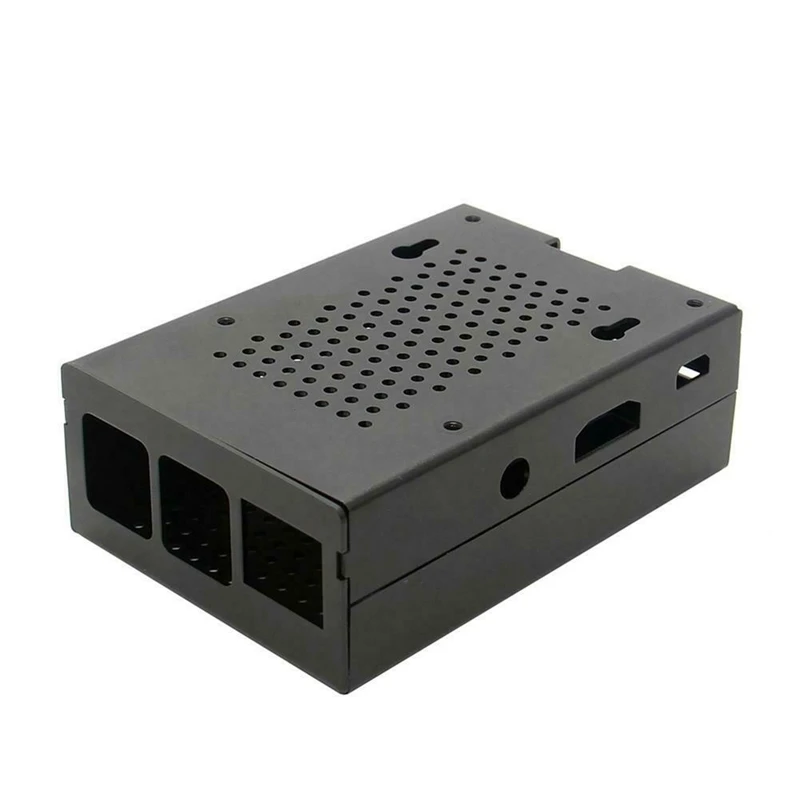 Металлический корпус для Raspberry Pi 3 Model B +/3 Модель B с охлаждающим вентилятором (черный)