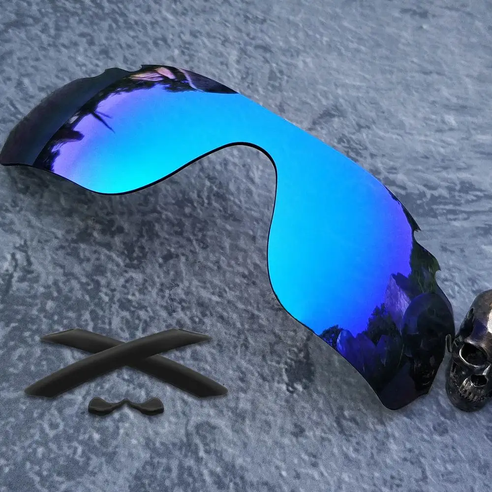 Blue-Kit Firtox True Замена поляризованных линз и EarSocks и Носовые фиксирующие накладки для-солнцезащитные очки Oakley Radarlock, края вентилируемый солнцезащитные очки(объектив только)-Множественная - Цвет линз: Blue-Kit