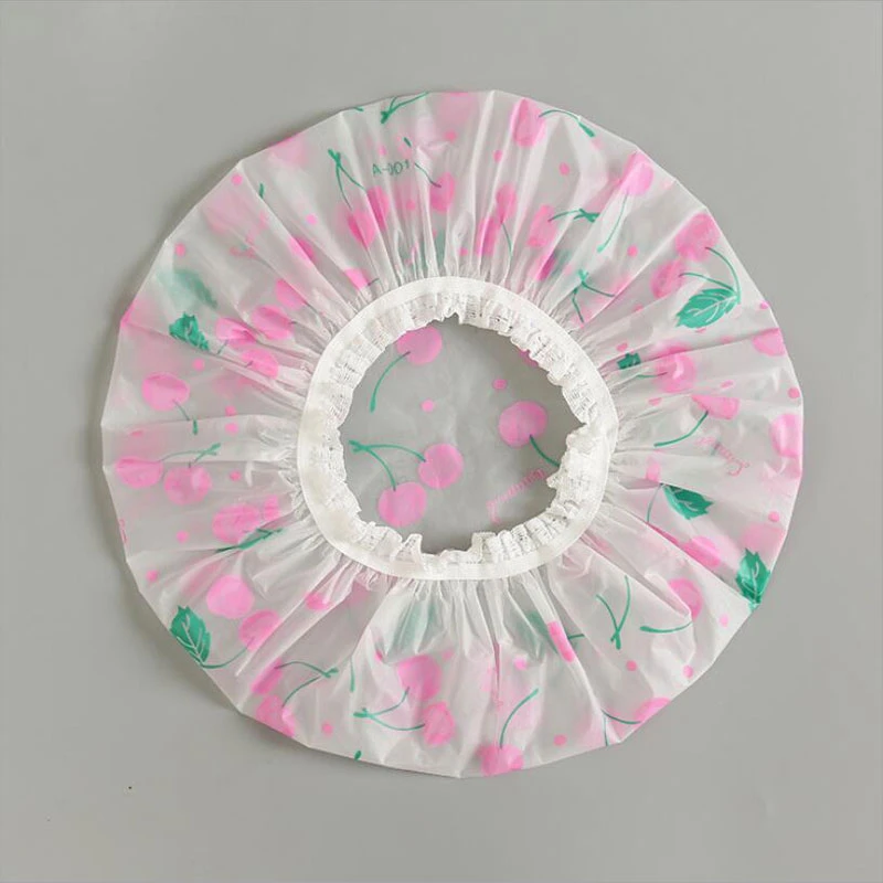 Hot Sale Waterproof Shower Cap Thicken Elastic Bath Hat Bathing Cap For Women Spa Bathing Accessory Hair Salon Bathroom Product