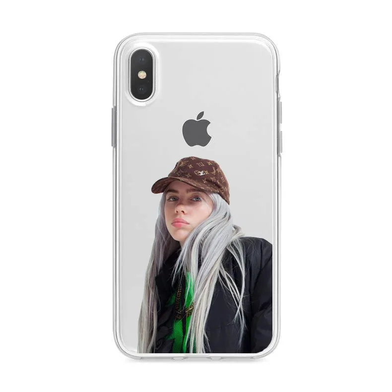 TPU Надписью «Don't Улыбка у меня певицы Billie eilish Мягкая силиконовая задняя крышка чехол для телефона для iPhone 11 Pro MAX 5S 6plus 7 8Plus X XR XS MAX - Цвет: TPU