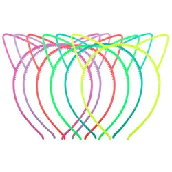 Luz acima do gato orelha bandana brilhante gato orelha hairband brilhante orelhas de gato acessórios para o cabelo feminino festa de natal favor