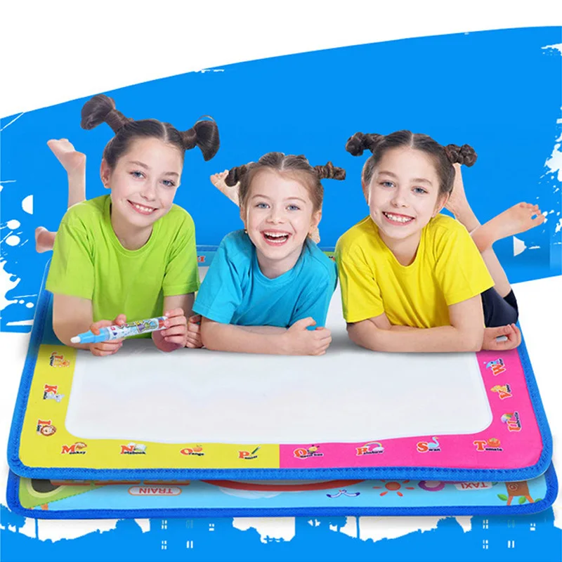 

Water Canvas Magic Painting Canvas Children Water Write Canvas Graffiti Blanket Large Size Color Baby Sketchpad-Washing