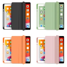 Для нового iPad 10,2 дюймов 7-го поколения трехслойный смарт-чехол/с карандашом, Авто Режим сна/Пробуждение чехол-подставка для iPad 10,2 дюймов+ подарок