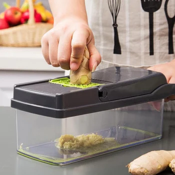 

Vegetables Artifact Slicer Kitchen Multi-Purpose Potato Wire Household Non-slip Sliced u200bu200bCutting Machine Grater, 2