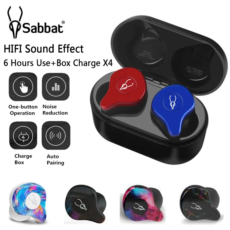 

Original Sabbat X12 Pro Wireless bluetooth 5.0 Earphone Stereo Earbuds Dual Mic Sport Headsets With Charging Box for IOS Android
