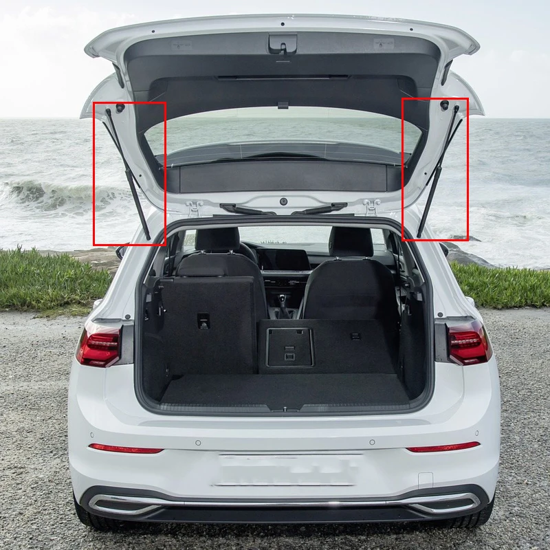 Углеродное волокно для volkswagen vw golft MK8/MQB авто задний багажник загрузки багажника Boot Lift поддерживает газовые стойки газовые амортизаторы