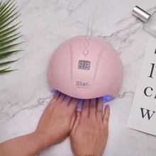 ENNKE Светодиодный УФ-Сушилка для ногтей звезда 7 машина для ногтей Гель-лак для маникюра 30/60/90S таймер Высокое качество подключения USB УФ светодиодный светильник