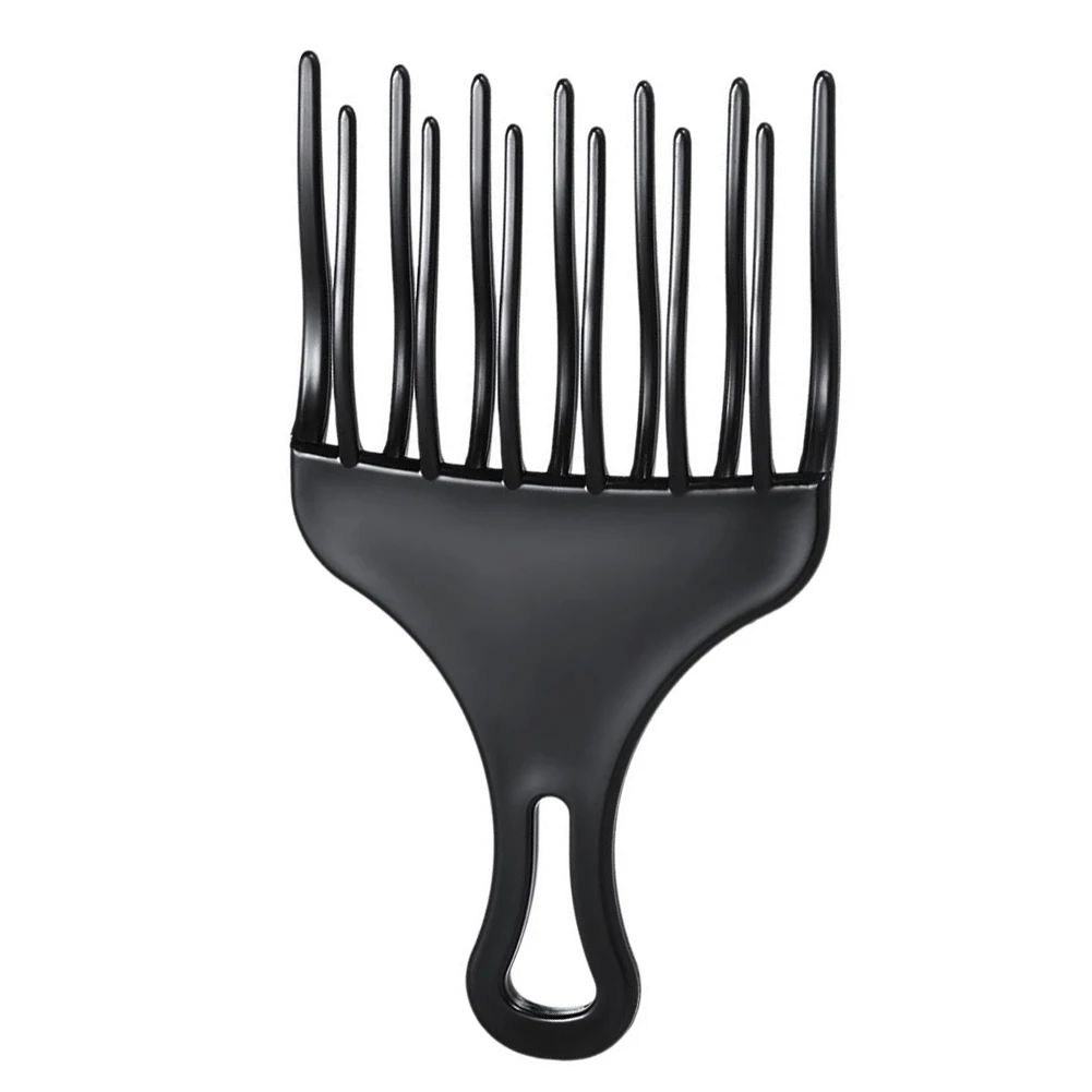 Pro Hairdressing Fork Comb Afro-Comb Hair Styling Tools Wide Teeth Hairbrush Durable Hairstyle Pick Pull Combs Hair Care Tool