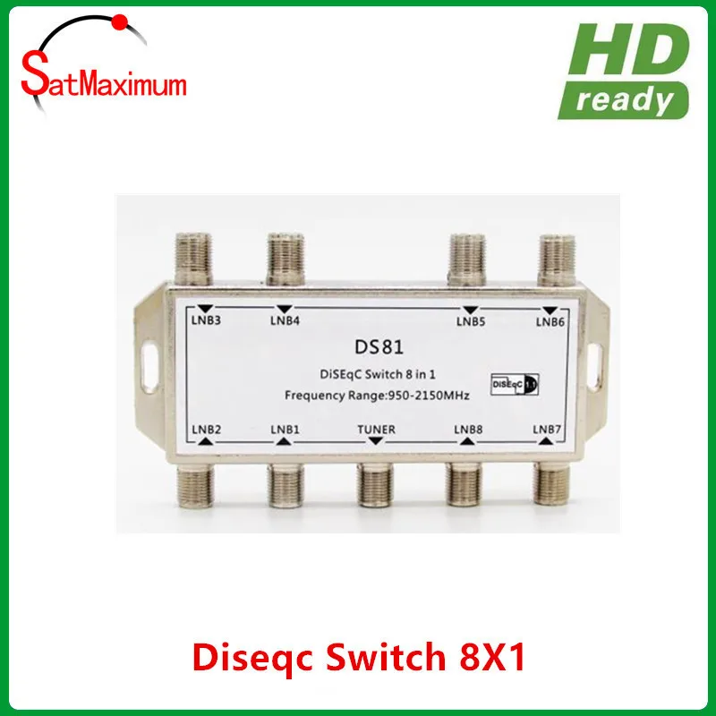 8x1 DiSEqC переключатель 8 в 1 спутниковый LNB мультикоммутатор
