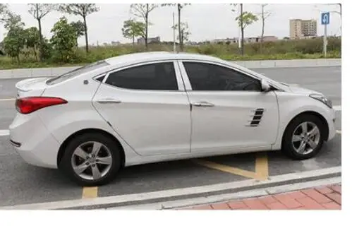 Для 2012 hyundai Elantra оконная крышка из высококачественной нержавеющей стали(до+ спереди, задний треугольник, один набор из 10 шт.) GH
