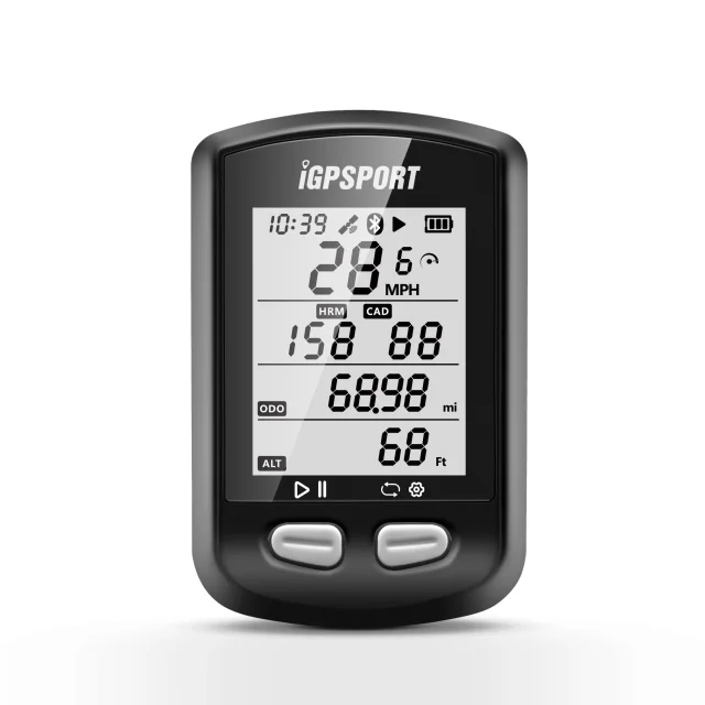 I gps порт IGS10 ANT+ велосипедный компьютер gps Bluetooth 4.0BLE IPX7 водонепроницаемый беспроводной велосипед подсветка велосипедный Спидометр Cadence - Цвет: IGS10