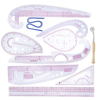 

Multi-functional Common Curve Board Drawing Template Pattern Ruler Design Tool Clear Scale High Accuracy Tailor Tool