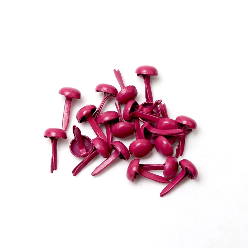 100pcs Mixed Multicolor Round Metal Studs Brads Embellishment Fastener Brads Metal Studs Crafts DIY and Spikes cp1114 
