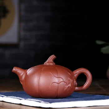 

Recommended yixing boutique teapot 200 ml of run of mine ore qing cement pumpkin pot of manual recommended quality goods