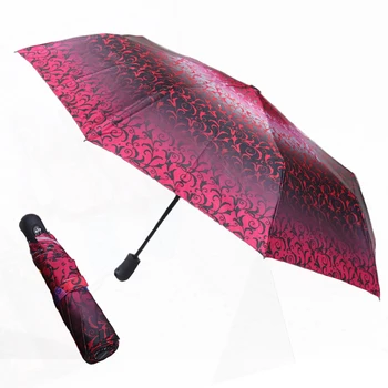 

Gradient Automatic 8K Umbrellas Parasol Folding Men Umbrellas Rain For Womens UV Windproof Umbrella