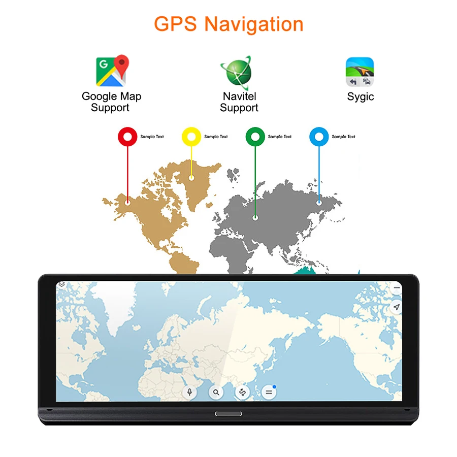 " ips сенсорный Автомобильный gps навигатор 4G Android для панели, gps Cam ADAS Автомобильный видеорегистратор Full HD 1080P ночного видения камера заднего вида DVR