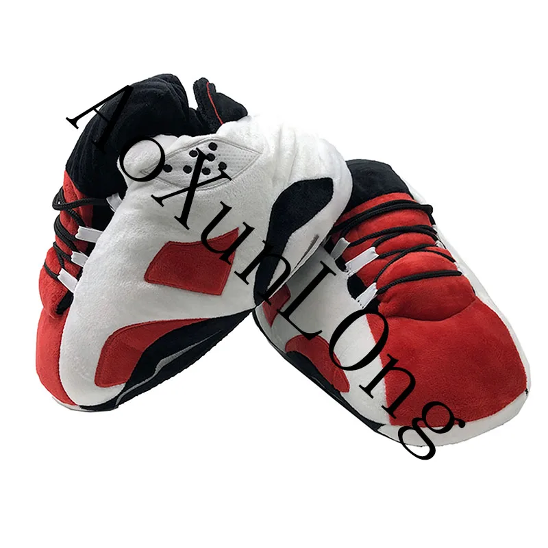 Новые зимние теплые домашние тапочки женские унисекс большие размеры модные