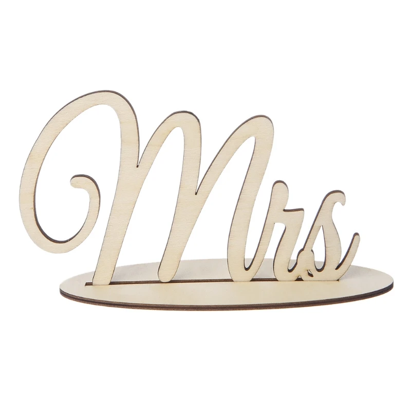 Деревенский Mr& Mrs Love Свадебные буквы отдельно стоящий деревянный стол знак вечерние Декор E65B
