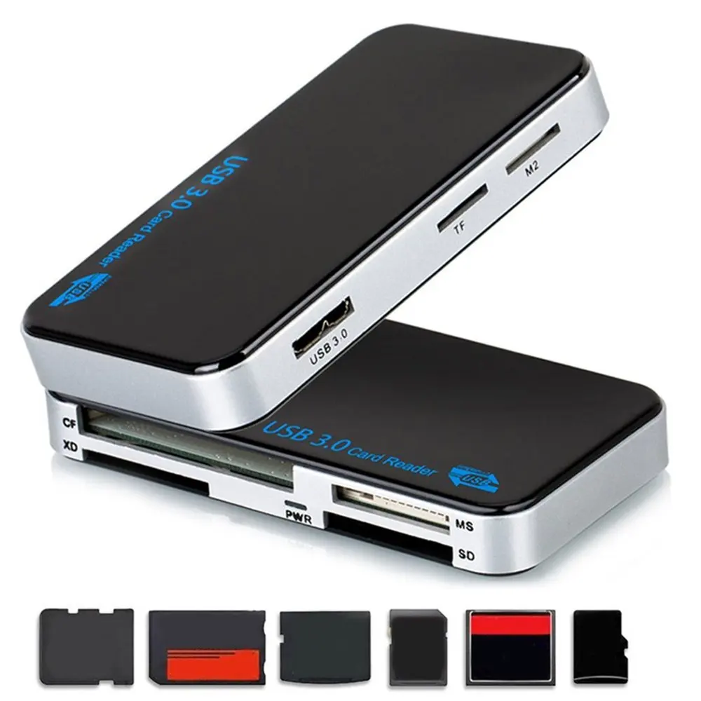 USB 3,0 All-in-1 Compact Flash Multi Card Reader адаптер 5 Гбит/с высокоскоростной USB кардридер для TF SD XD CF безопасные цифровые карты