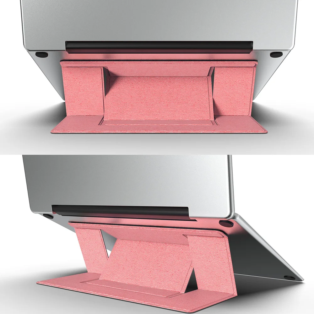 pink Подставка для ноутбука, аксессуары, подставка для монитора, подставка для ноутбука, компьютера, держатель для MacBook chromebook, Поддержка iPad, планшет, охлаждающая подставка - Цвет: pink