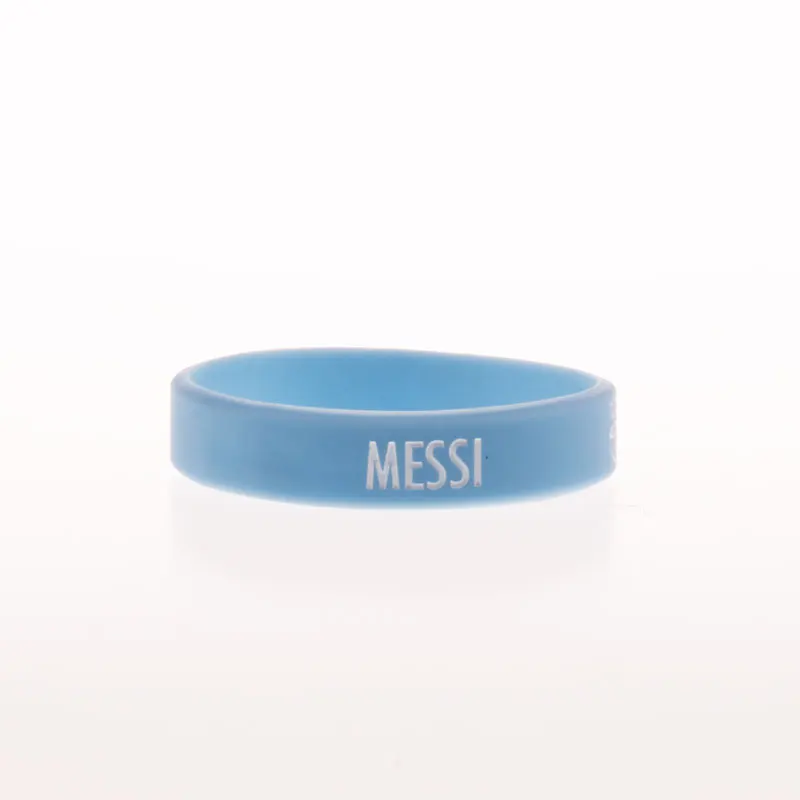 Силиконовый браслет Lionel Messi для фанатов футбола, клубный силиконовый браслет, 4 цвета, для взрослых и детей, модный фирменный браслет для подарка