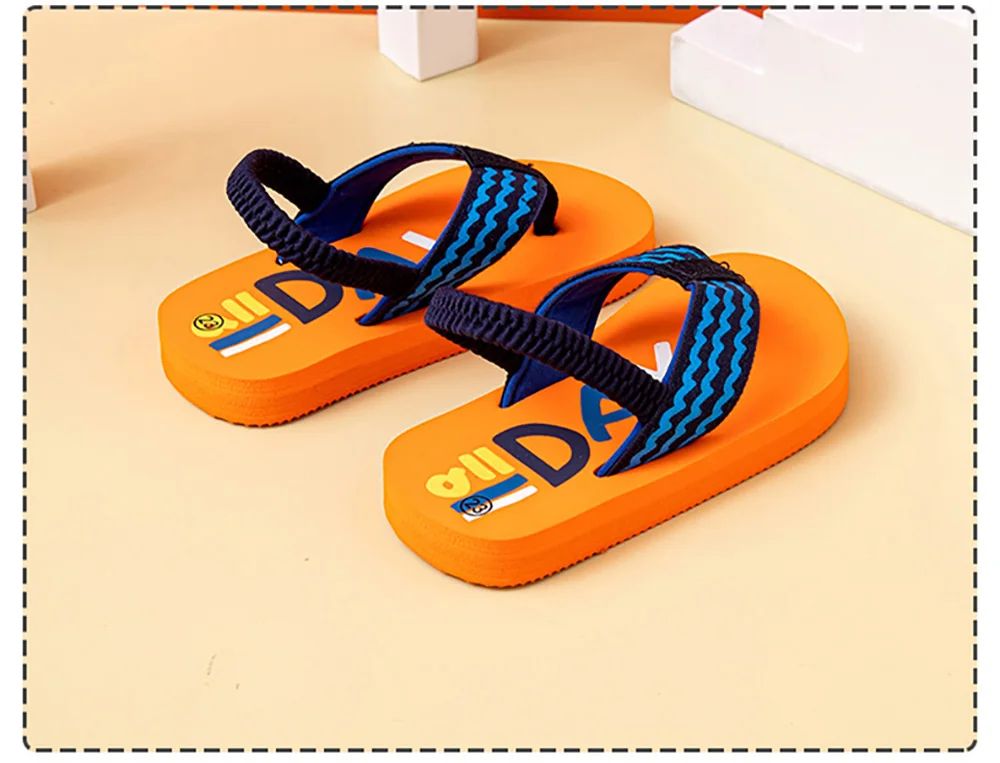 children's shoes for adults Kids Slippers For Girls Boys  Flip Flops Summer Children Home Shoes Soft Sole Toddlers Dinosaur Pattern Beach Sandals Claquette children's shoes for sale