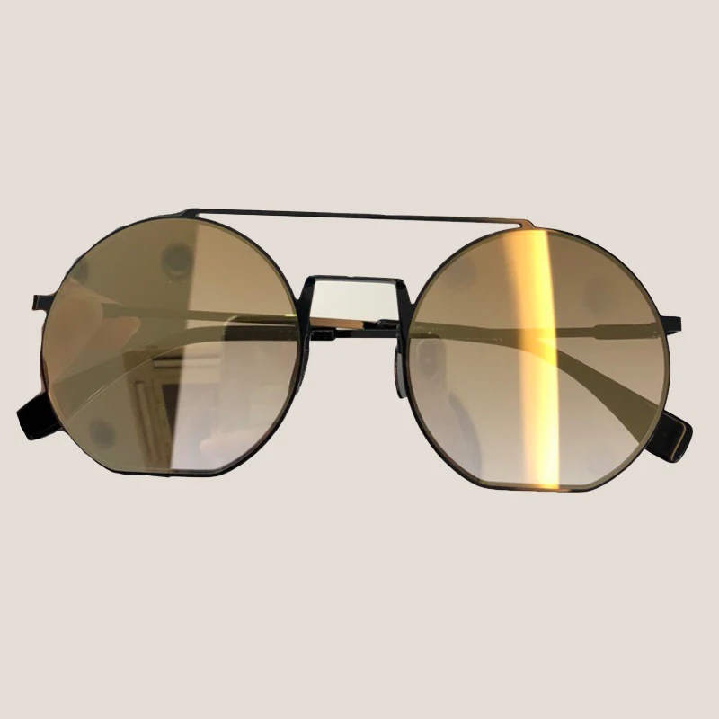 Vintage Round Sunglasses Women Brand Designer High Quality Alloy Frame Oculos De Sol Feminino Vintage Fashion Sun Glasses