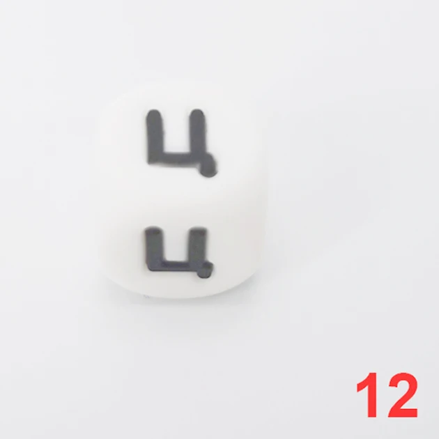 10pcs RU letter 12 10 шт., силиконовые бусины с русскими буквами, 12 мм, алфавитный кубик, бусина без бисероплетения BPA для прорезывания зубов, бусина «сделай сам», именная детская соска, цепочка для прорезывания зубов - Цвет: 10pcs RU letter 12