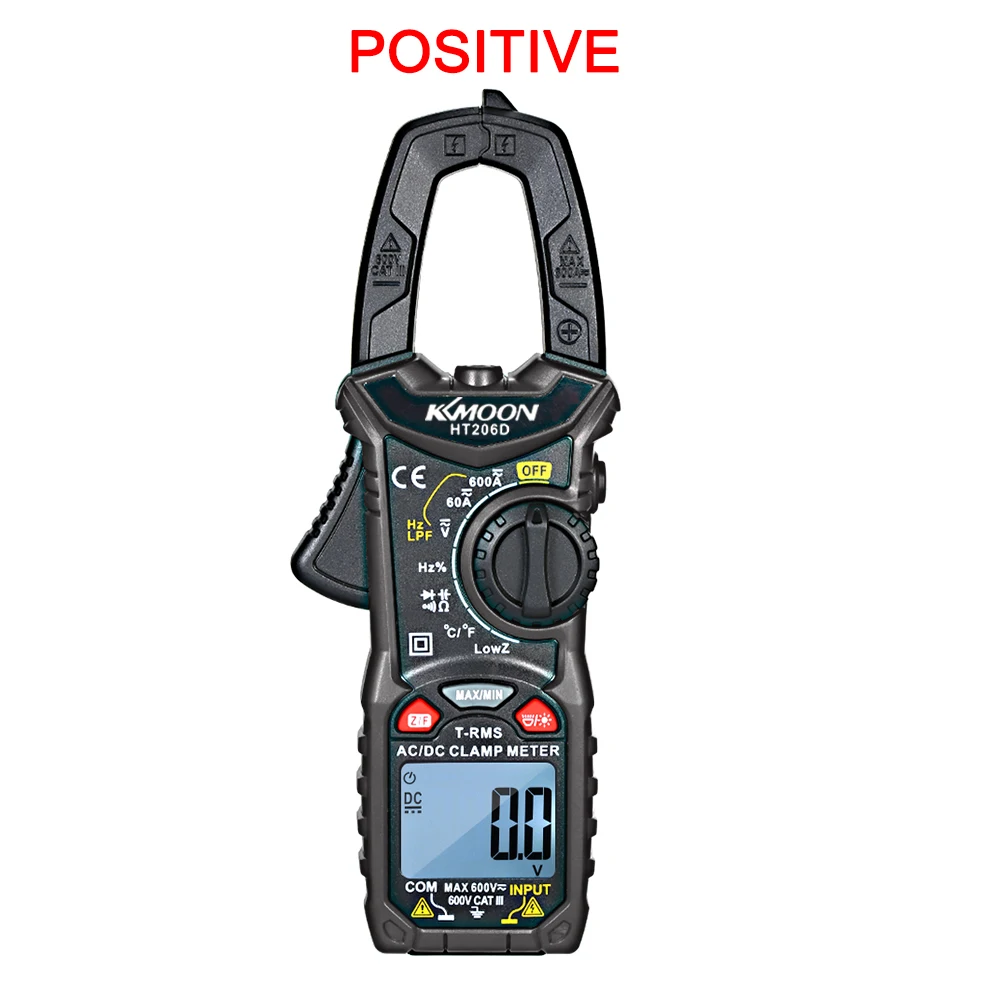 HT206D цифровой клещи мультиметр токовые клещи AC/DC тестер сопротивления напряжения измерительные инструменты