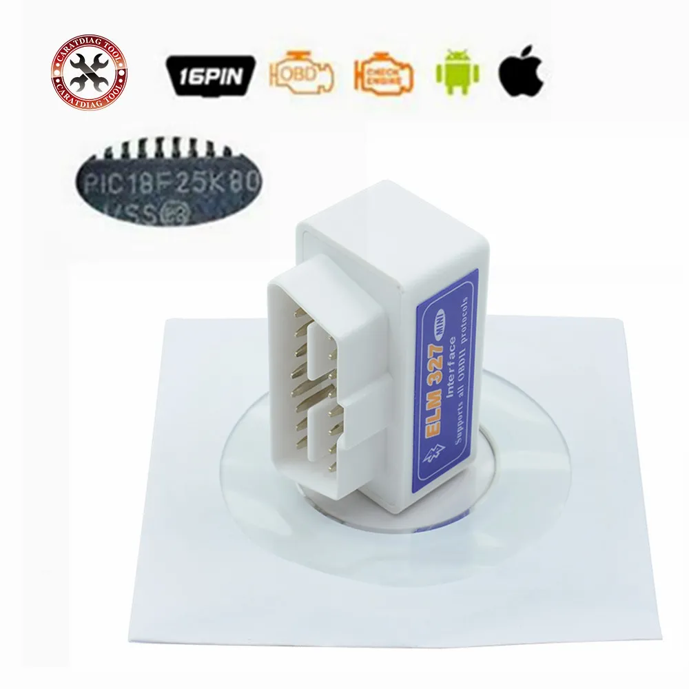 PIC18F25K80 оригинальная прошивка 1,5 ELM327 OBD2 Bluetooth диагностический интерфейс ELM 327 V1.5 сканер для безопасности автомобиля