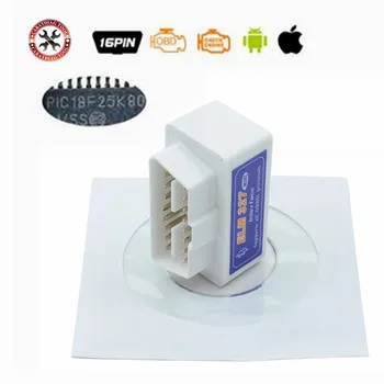 

PIC18F25K80 Original Firmware 1.5 ELM327 OBD2 Bluetooth Diagnostic Interface ELM 327 V1.5 scanner for Car Safety