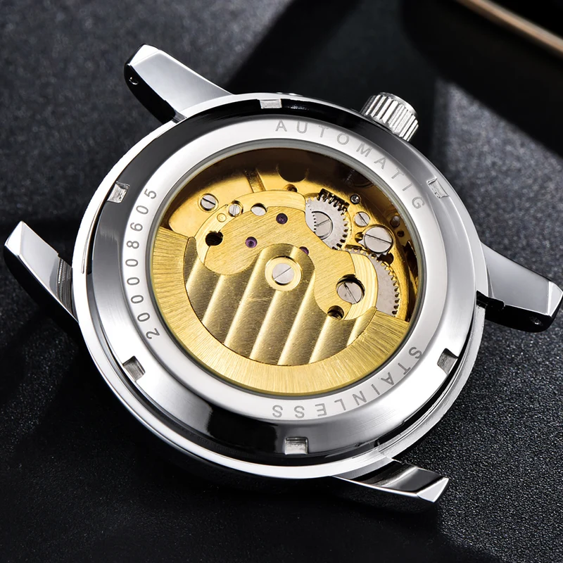 Haiqin Steel Mechanical Watch Men Watches Luxury Brand Watch Men Automatic Wristwatch Mens Mil-6