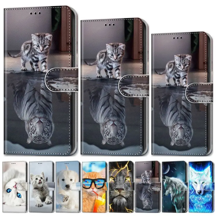 Чехол-книжка для Xiaomi 9T Pro CC9 CC9E Note 10 Redmi 7 7A 8 8A Y2 K20 K30 | Мобильные телефоны и