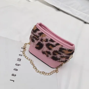 

Baby Children Shoulder Bag Mini Cute Leopard Pattern Messenger Bags Small Square Bag Kids Key Coin Purse Cute Princess Handbags