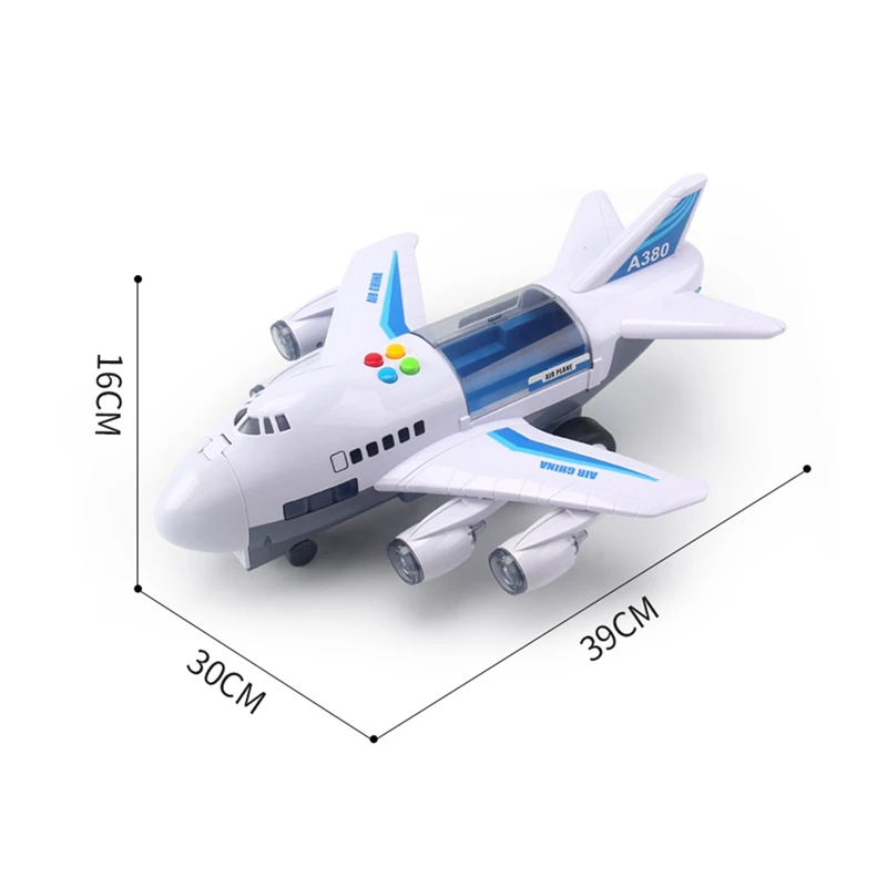 Music Story Simulation Track Inertia ChildrenS Toy Aircraft <br />Large Size Passenger Plane Kids Airliner Toy Car-in RC Airplanes from <br />Toys