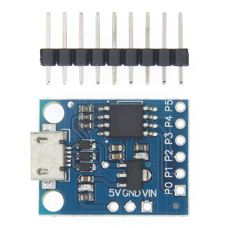 Синий черный TINY85 Digispark Kickstarter микро макетная плата ATTINY85 модуль для Arduino IIC IEC USB