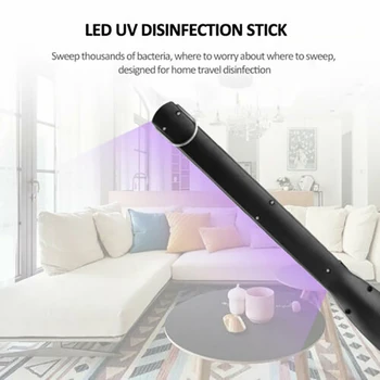 

1Pc Rechargeable Mobile Uv Disinfection Lamp Portable Disinfection Stick Uv Mask Germicidal Lamp Rod Sterilizer Mites Light Lamp
