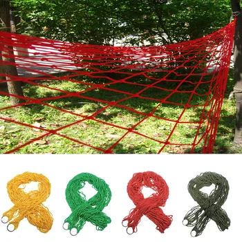 

Camping Outdoor Hammock Garden Furniture Portable Hanging Chair Bed Nylon Fabric Sleep Swing Hanging Hammock
