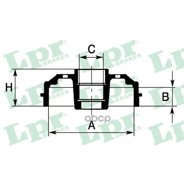 Барабан Тормозной Renault Logan/Clio/Megane(D=180mm) Lpr 7d0395 Lpr арт. 7D0395