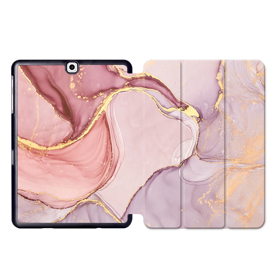 MTT мрамор из искусственной кожи чехол для samsung Galaxy Tab S2 9,7 ''SM-T810 T815 T813 T819 Флип Стенд Смарт чехол для планшета Авто Режим сна/пробуждения - Цвет: SS04