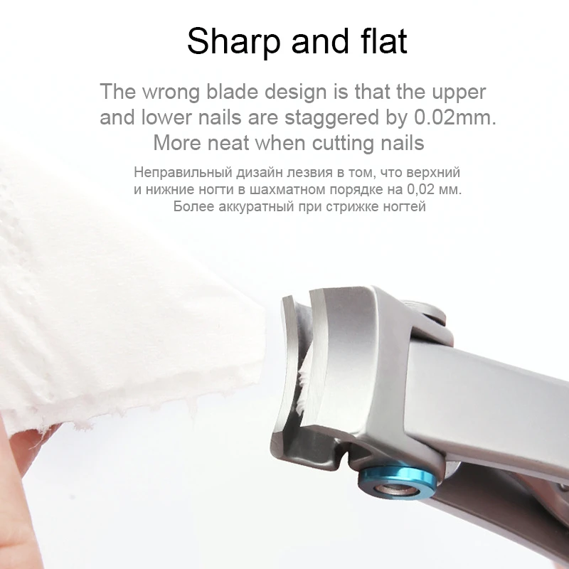 Nail Clippers Professional Stainless Steel Nail Cutter Toenail Fingernail Manicure Trimmer Toenail Clippers for Thick Nails