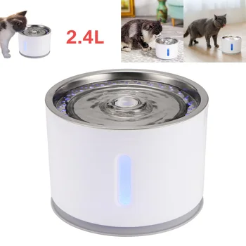 

Outdoor Tools Cat Pet Water Fountain Mute 2.4L Water Fountain With USB Cable Replaceable Filtration Automatic Activated Carbon