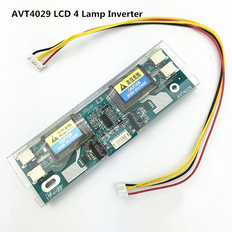 Avt4029 новый ПК МОНИТОР CCFL 10V-28V lcd 4 лампы Универсальный ЖК-инвертор | Компьютеры и