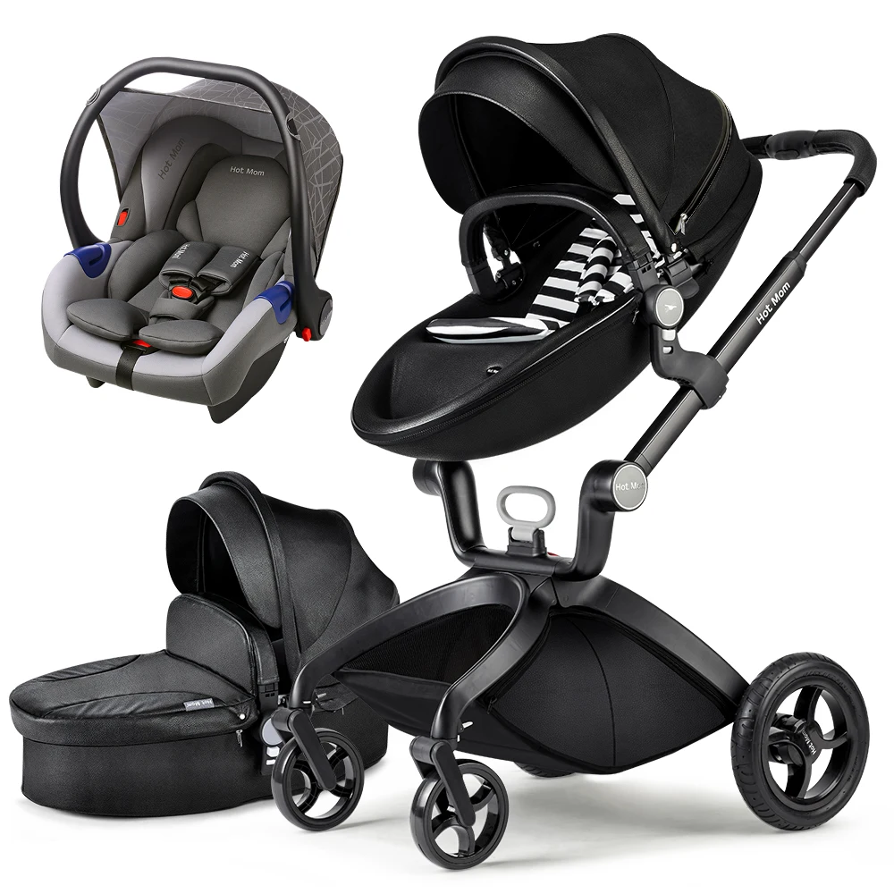 Baby Stroller 3 in 1,Hot Mom travel system High Landscape stroller