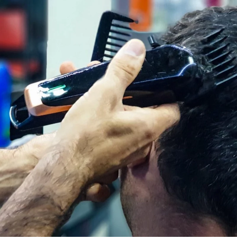 Professional Cordless Hair Cutter Hair Trimmer 6500 Rpm Hair Clipper Adjustable Length Electric Cli